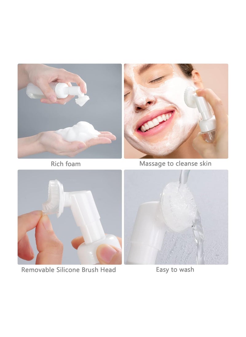 Generic - Empty Facial Cleanser Foaming Bottle with Brush 100ml - Image 1