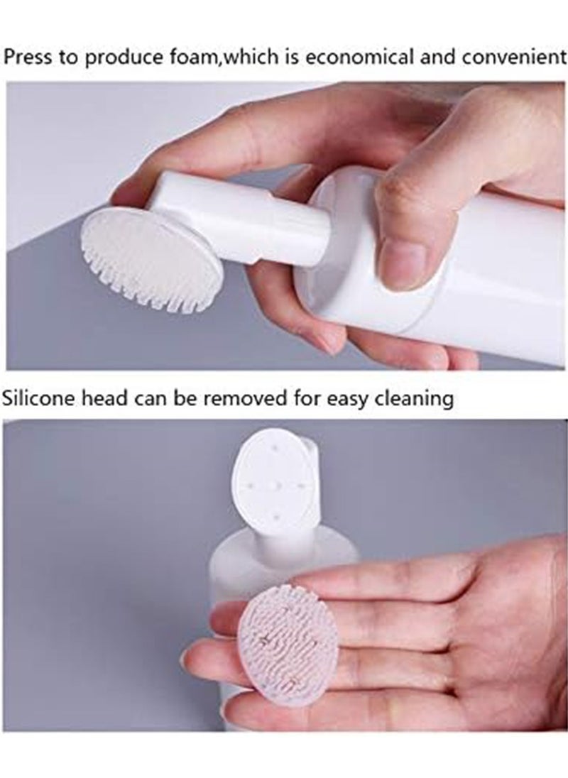 Generic - Empty Facial Cleanser Foaming Bottle with Brush 100ml - Image 1