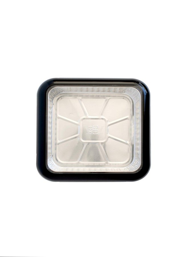 Fancy Panz 8 x 8-Inch Dress Up and Protect Your Foil Pan®, 100% Made in USA, 8 x 8 Foil Pan Included. Hot or Cold Food. Stackable for easy travel. Great for potlucks, tailgating & home (Black) - Image 2