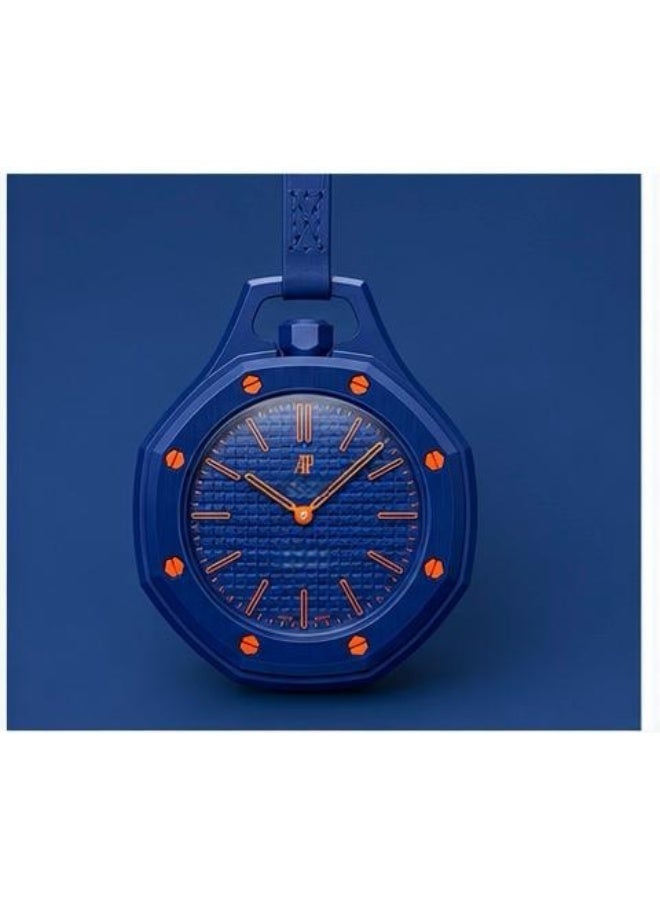 New trendy analog pendant watch, blue. - Image 1