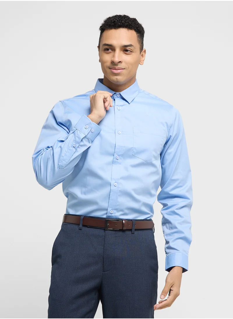 Robert Wood Long Sleeve Shirt   Single Pocket