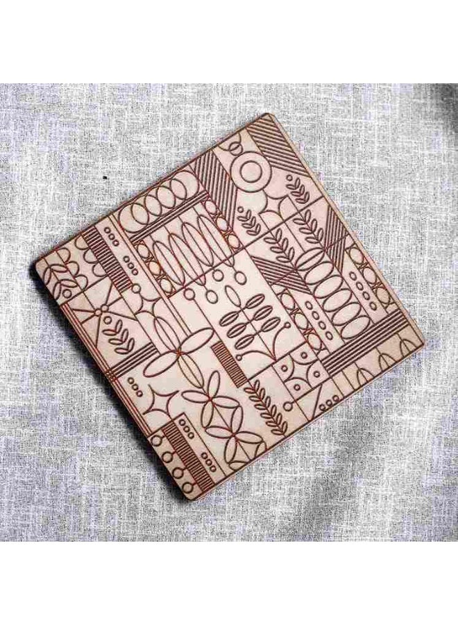 Wonderchef Casablanca Coasters | 6 Pc. Set | Geometric Pattern | 4 x 4 inch | Home Décor, Gifting | for Tea Cups, Coffee Mugs, Liquor Glasses - Image 2