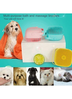 OTAVILEM Body Scrubber With Soap Dispenser For Shower 3 Pack Silicone Exfoliating Brushes Soft Body Exfoliator Bath Loofah For Babies Kids Women Men And Pets 3 Colors  - Image 4