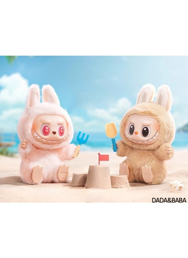 LABUBU Heart Macaron Second-Generation Plush Toy Doll, Plush Vinyl Blind Box And Keychain To Enjoy A High-Quality Collection Experience, 1 Box To Enjoy A Fashionable Appearance, The Second-Generation Designated Brown (Only 1PC)