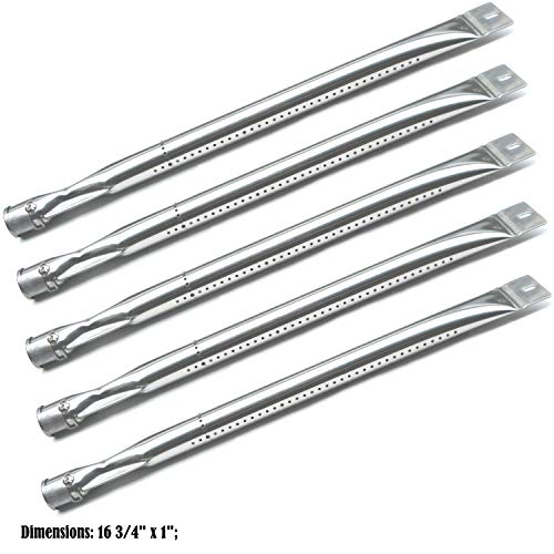 Direct store Parts DA101 (5-pack) Stainless Steel Burner Replacement Kenmore 148.1665601, L3018S-00-2700 ; Master Forge - Image 1