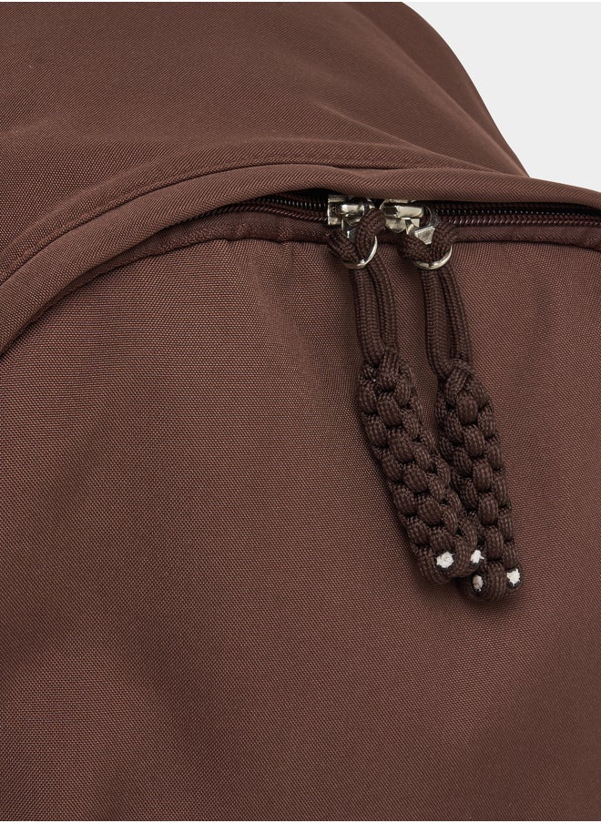 Styli Solid Backpack with Zip Closure and Side Pockets  - Image 5