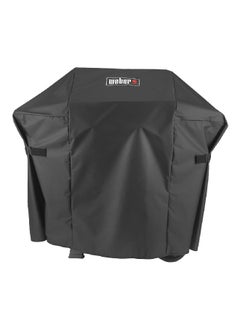 Weber Water Resistant Premium Polyester Grill Cover Black 106.7 x 121.9 x 45.2 cm  - Image 1