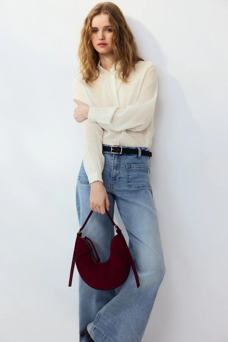 H&M Frill-collared blouse