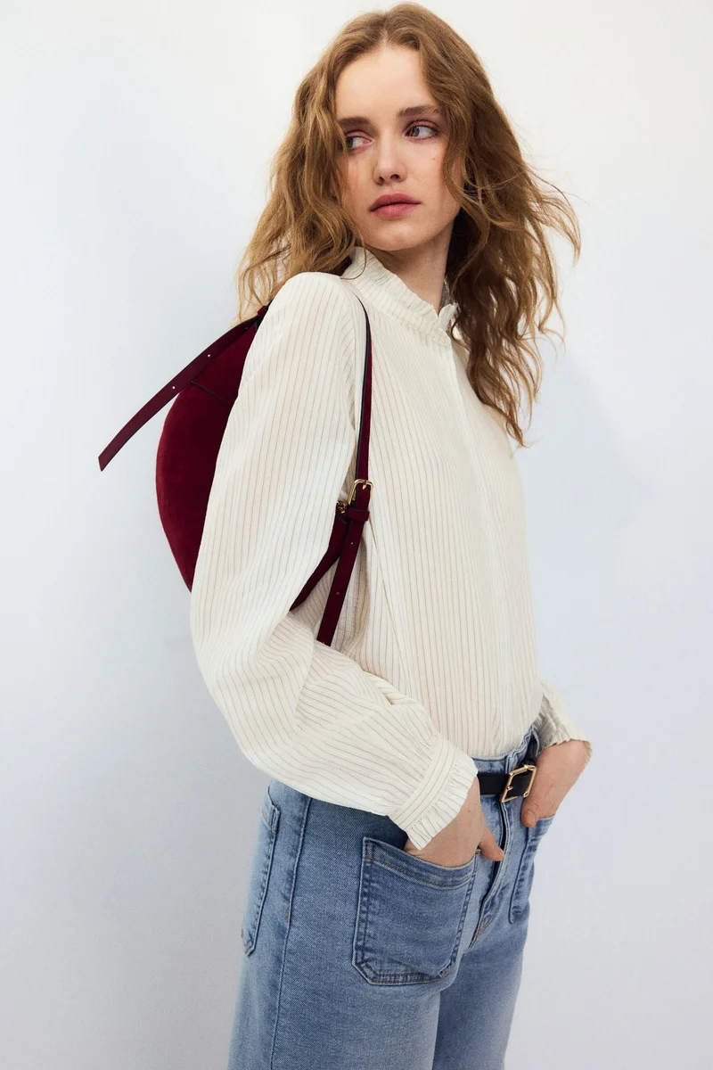 H&M Frill-collared blouse