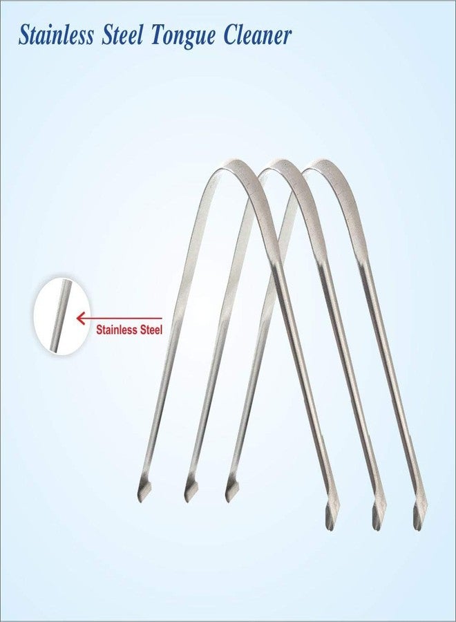 Nurpi steel Tongue Cleaners flat design for adult pack of (3) - Image 2