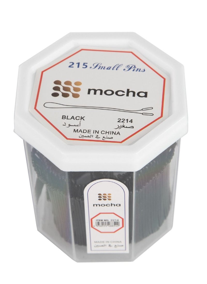 MOCHA - 215-Piece Bobby Pins Set Black  Small - Image 1
