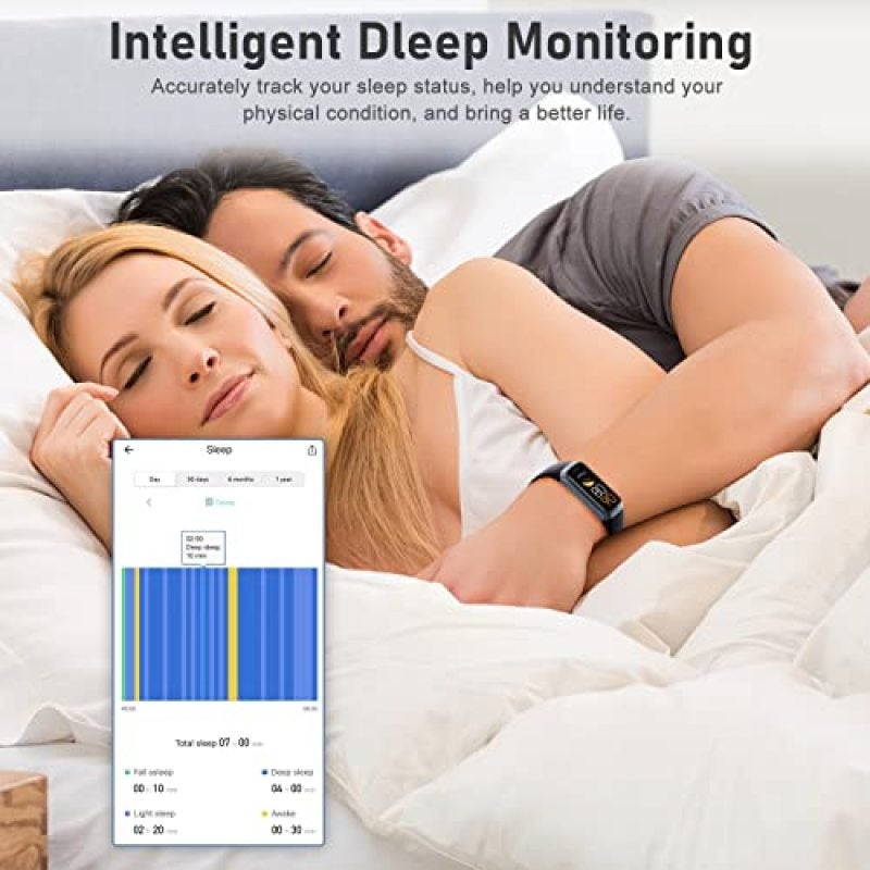 Fitness Tracker 1.10-Inch AMOLED HD Touch Color Screen Effortless All-Day Tracking - 5 ATM Waterproof Stainless Steel Frame Activity Tracker for Busy Professionals Active Lifestyles - Image 4