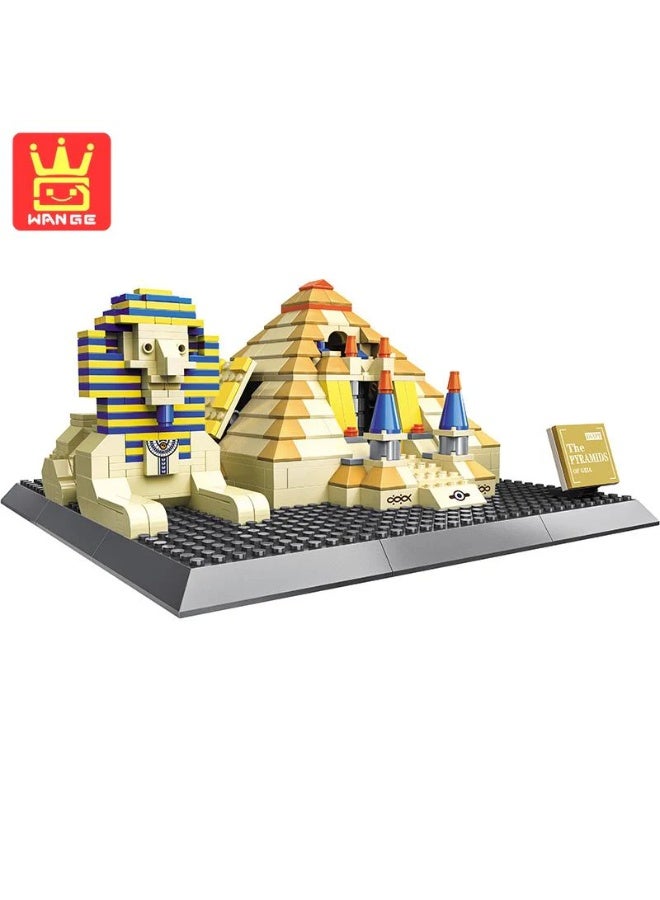 وانج أهرامات مصر - أكثر من 624 قطعة من مكعبات البناء، هدية للأطفال - Image 1