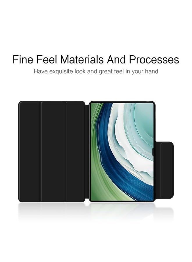 عام غطاء متين متوافق مع هواوي ميت باد برو 13.2 إنش - غطاء لوحي مغناطيسي رفيع بإغلاق مغناطيسي، خلفية من مادة TPU ذكية مع خاصية التشغيل/الإيقاف التلقائي - Image 3