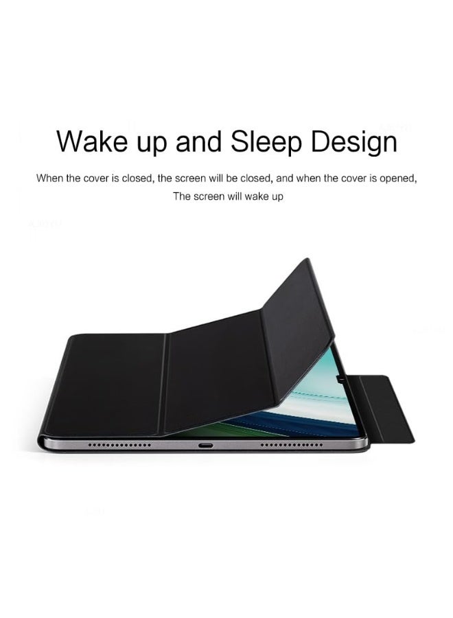 عام غطاء متين متوافق مع هواوي ميت باد برو 13.2 إنش - غطاء لوحي مغناطيسي رفيع بإغلاق مغناطيسي، خلفية من مادة TPU ذكية مع خاصية التشغيل/الإيقاف التلقائي - Image 5