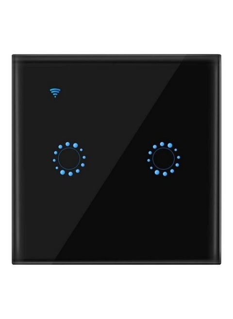 Wireless Wi-Fi Switch Black 8.6x8.6x3.2centimeter