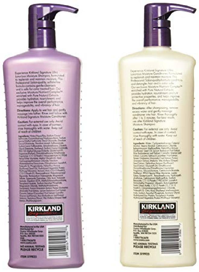 Kirkland Signature Salon Formula Moisture Shampoo 33.8 Oz & Conditioner 33.8 Oz  - Image 3