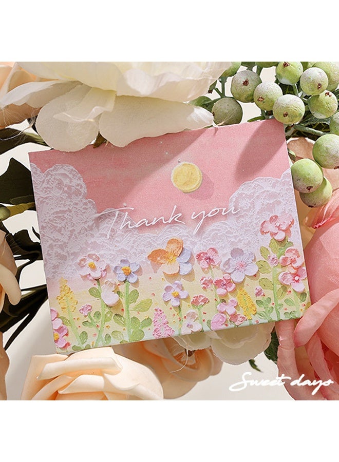 12 PCS Blank Thank You Blank Greeting Cards with Envelopes and Stickers Set, 12 Designs 4.5" x 3.3" Personalized Watercolor Notes for Most Occasions - Image 5