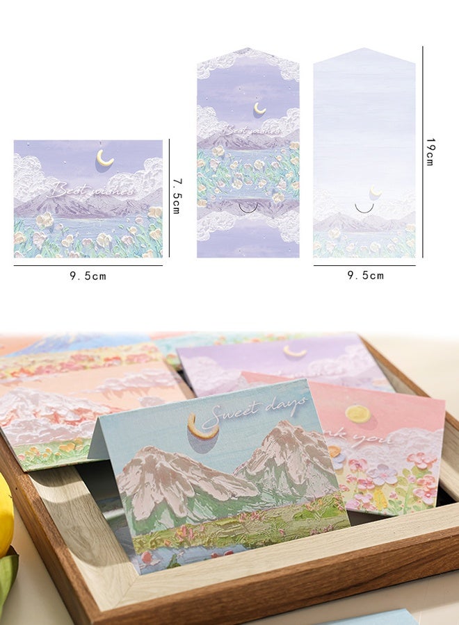 12 PCS Blank Thank You Blank Greeting Cards with Envelopes and Stickers Set, 12 Designs 4.5" x 3.3" Personalized Watercolor Notes for Most Occasions - Image 2