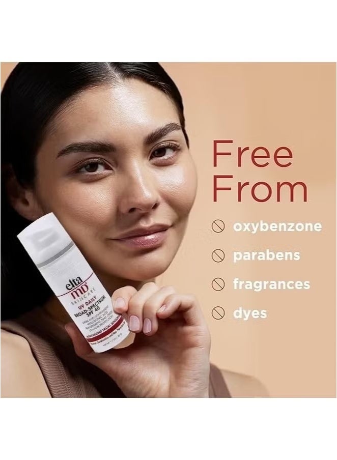 EltaMD UV Restore Tinted Face Sunscreen 48g Skin Colour, SPF 40 Anti Aging Face Moisturizer for Women, Mineral Face Sunscreen for Sun Damaged Skin Repair, Zinc Oxide Sunscreen Formula, Daily Face Sunscreen - Image 2