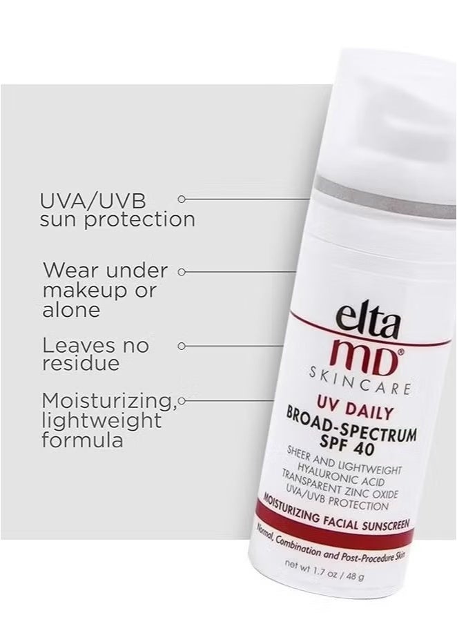 EltaMD UV Restore Tinted Face Sunscreen 48g Skin Colour, SPF 40 Anti Aging Face Moisturizer for Women, Mineral Face Sunscreen for Sun Damaged Skin Repair, Zinc Oxide Sunscreen Formula, Daily Face Sunscreen - Image 4