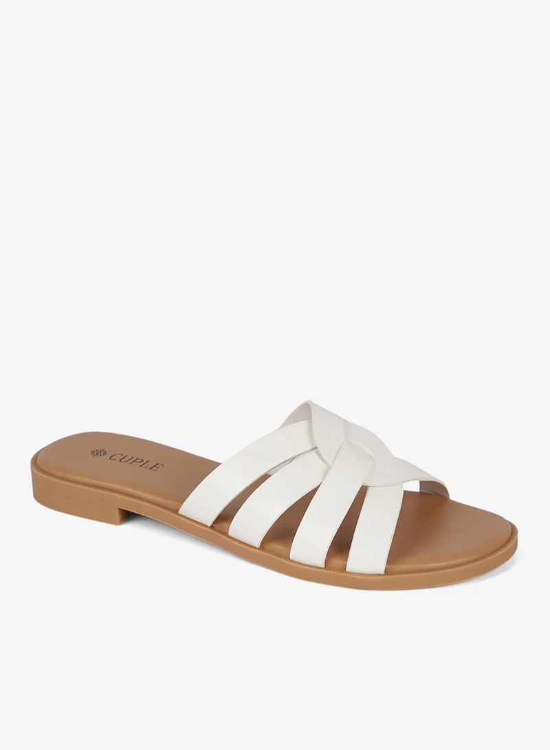 كابلي صندل منزلق نسائي للأناقة اليومية