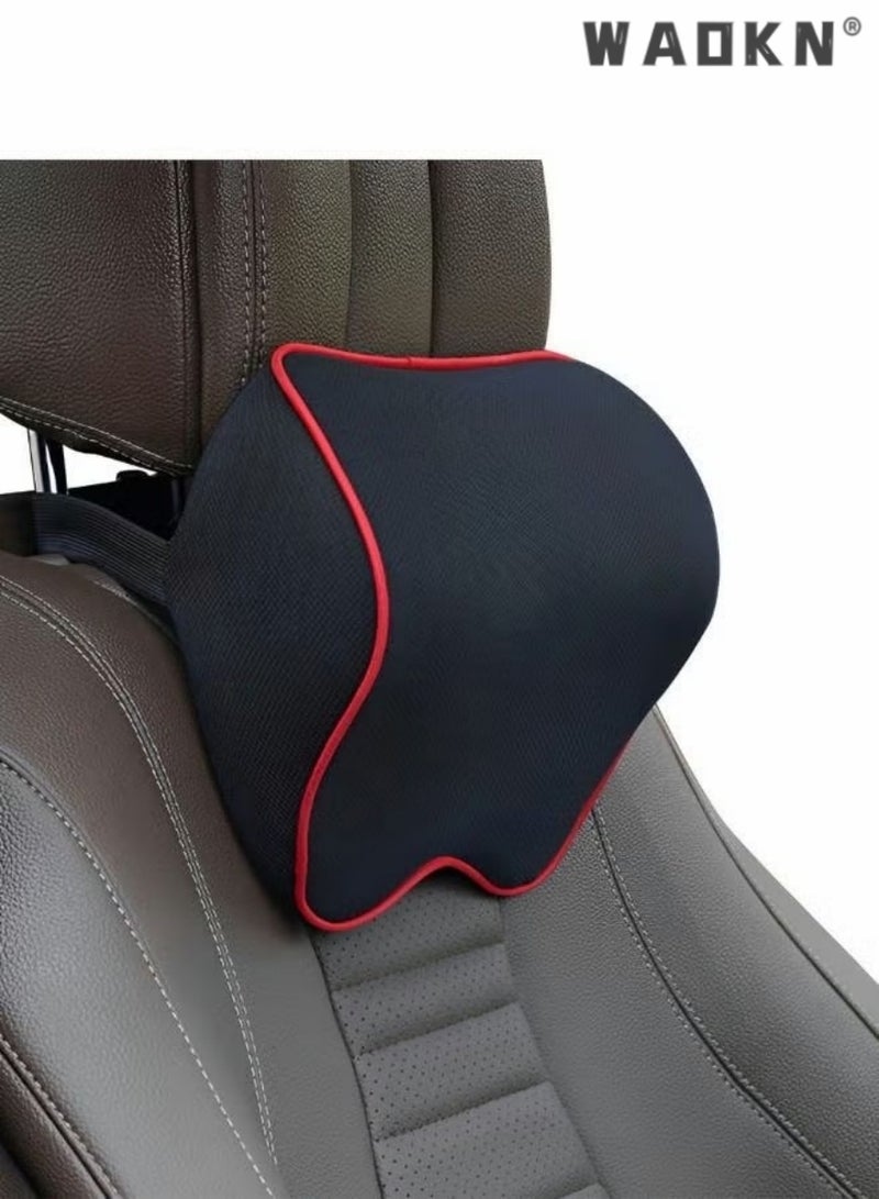 WAOKN Softness Car Neck Pillow,Car Neck Support Pillow for Neck Pain Relief When Driving,Headrest Pillow for Car Seat,Memory Foam and Breathable Removable Car Neck Pillow,Car Interior - Image 1