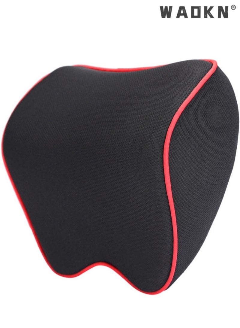 WAOKN Softness Car Neck Pillow,Car Neck Support Pillow for Neck Pain Relief When Driving,Headrest Pillow for Car Seat,Memory Foam and Breathable Removable Car Neck Pillow,Car Interior - Image 2