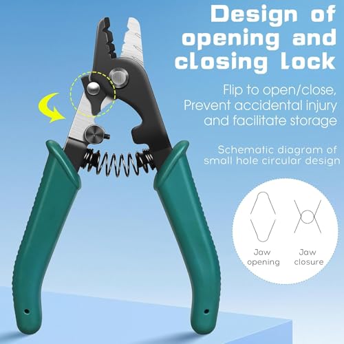 Corslet High Precision Optical Fiber Stripper 125mm-3mm Outer Coating Stripping Three-Port Optical Fiber Stripping Pliers (2) - Image 5