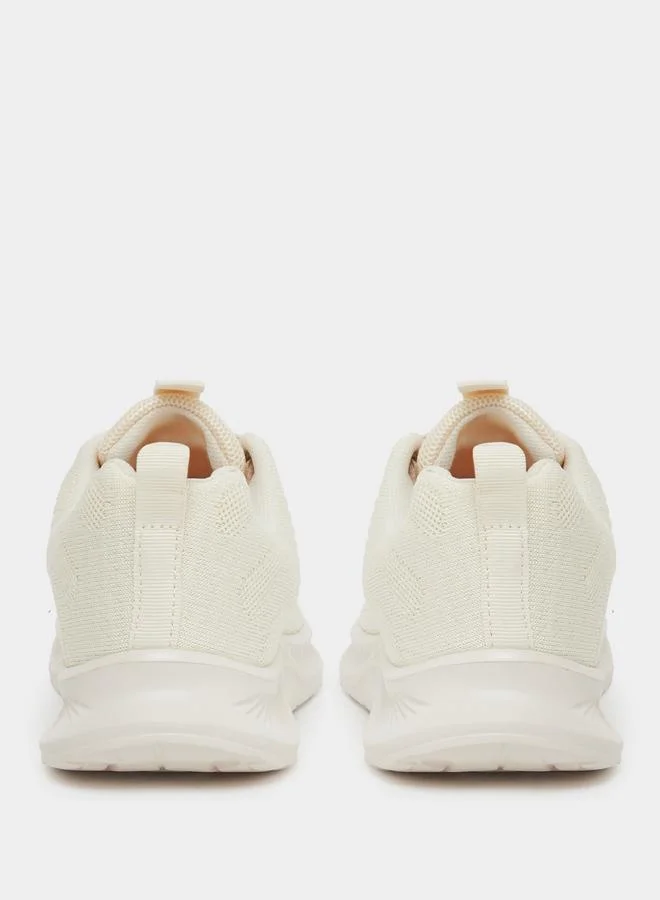 Styli Styli Knitted Lace Up Sneakers