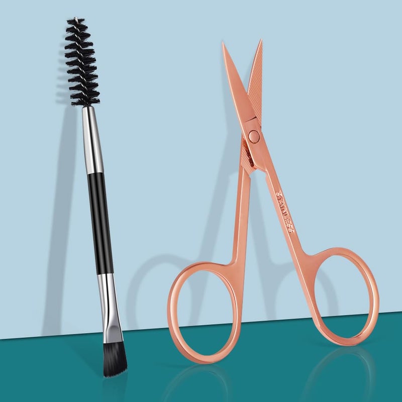 TsMADDTs Tweezers for Women Facial Hair - Precision Tweezers Set with Travel Case - Stainless Steel with Scissor, Mirror - Image 5