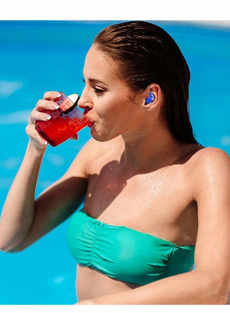 Waterproof Swimming Ear Plugs, 6 Pairs Reusable Earplugs for Swimmers, Adults, and Kids - Ideal for Swimming, Surfing, and Water Sports. - Image 4