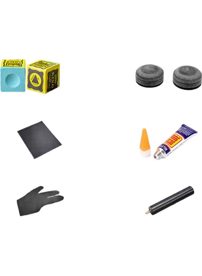 Livex Zhanshen Pool Cue, Small Tip Cue, Snooker Black 8 Ball Cue, Eight-Ball Detachable Billiard Cue, American 16-Color Nine-Ball Cue - Image 1