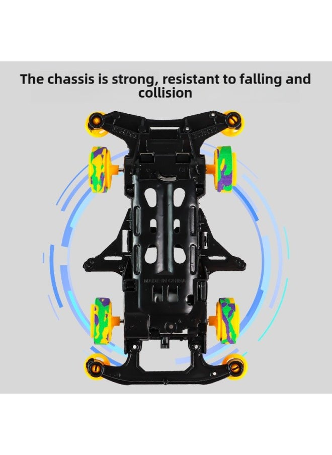 Assembled Four-wheel Drive Children's Electric Assembled Racing Model Playable Night Market Stall Four-wheel Drive Toy Supply Wholesale-Color: Assembled Four-wheel Drive  - Image 5