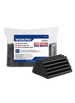 WORKPRO Hot Glue Sticks Full Size, 100-Pack Black Hot Melt Adhesive Glue Sticks For All-Temp Glue Guns, 0.43X4Inches, Multipurpose For Art Craft General Repairs, Home Decorations And Gluing Projects  - Image 1