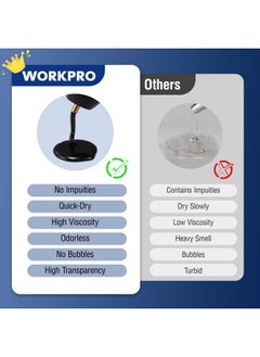 WORKPRO Hot Glue Sticks Full Size, 100-Pack Black Hot Melt Adhesive Glue Sticks For All-Temp Glue Guns, 0.43X4Inches, Multipurpose For Art Craft General Repairs, Home Decorations And Gluing Projects  - Image 3
