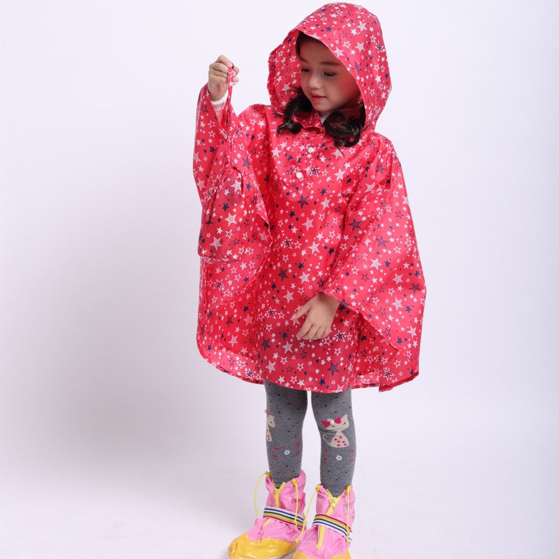 Children'S Printed Thin Cloak Raincoat Children Backpack Kindergarten Boys And Girls One-Piece Delivery - Image 5