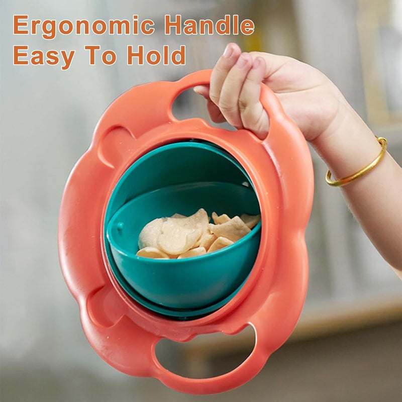 Ztl New Upgraded Gyro Bowl Magic Bowl 360 Rotation Spill Proof Snack Cups with Lid - Image 4