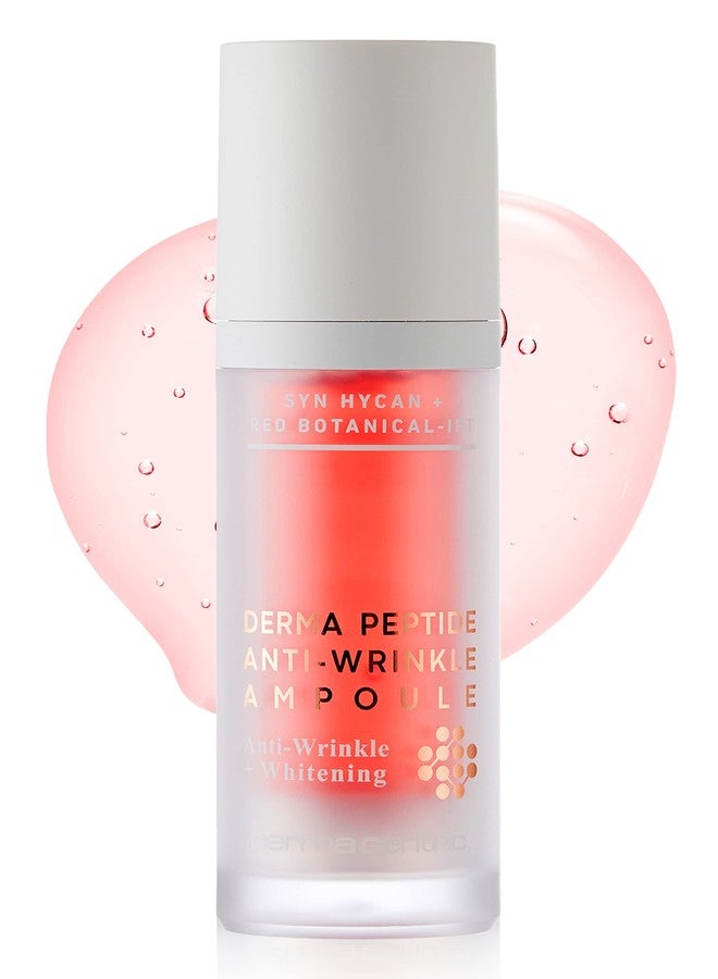 DERMACENTRIC Derma Peptide Ampoule | Vegan Korean Skincare Face Serum with Niacinamide & Centella Asiatica | Hydrating, Pore-Refining & Brightening Serum (1.01 fl oz)