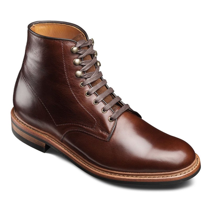 Allen Edmonds Mens Higgins Mill Boot Smooth Brown 75 Medium