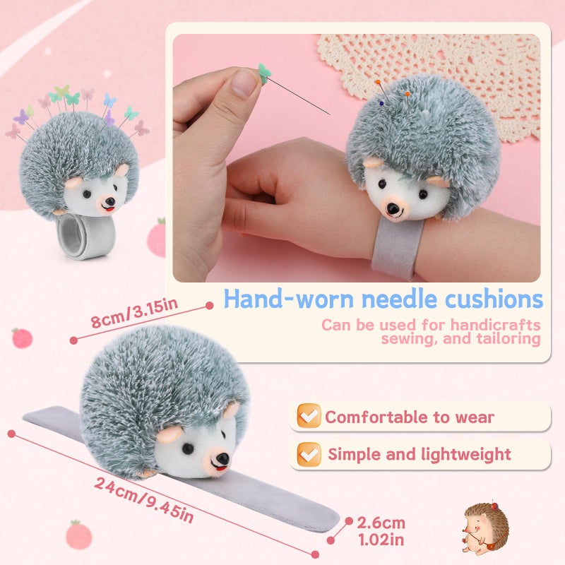 UzecPk Wrist Pins Cushions For Sewing  200Pcs Sewing Pins  Cute Pin Cushion Wrist Pin Cushion With Elastic Strap  Sewing Products Colored For Handicrafts Diy Sewing - Image 2