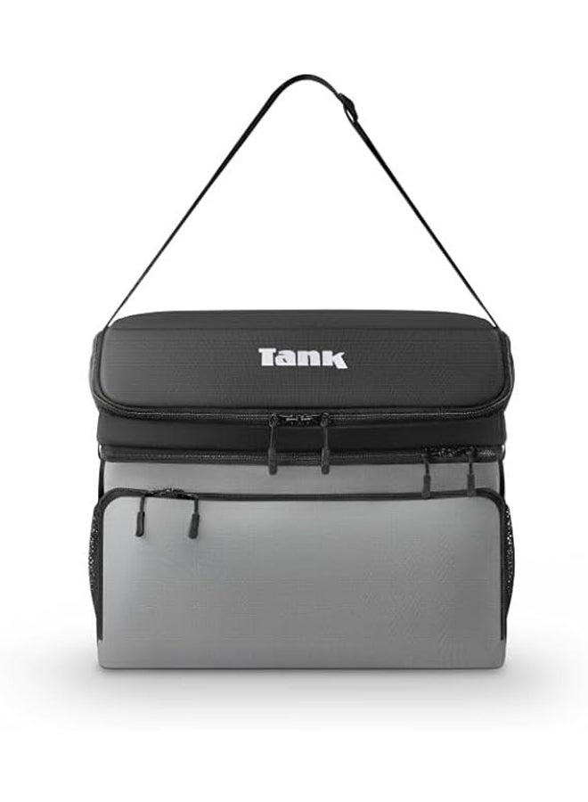 Tank Insulated Thermal Bag 30L, Gray & Black - Image 1