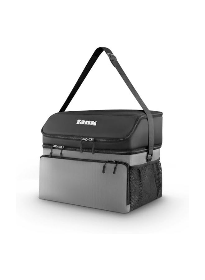 Tank Insulated Thermal Bag 30L, Gray & Black - Image 2