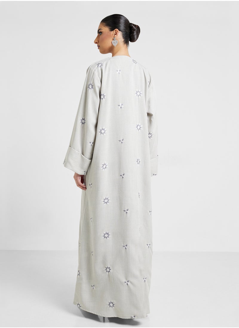 Khizana Embroidered Abaya With Sheila  - Image 2