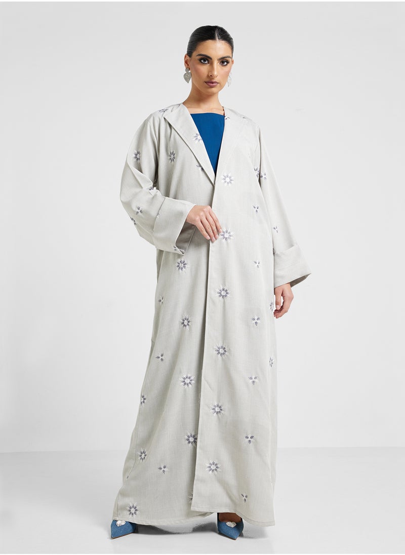 Khizana Embroidered Abaya With Sheila  - Image 1