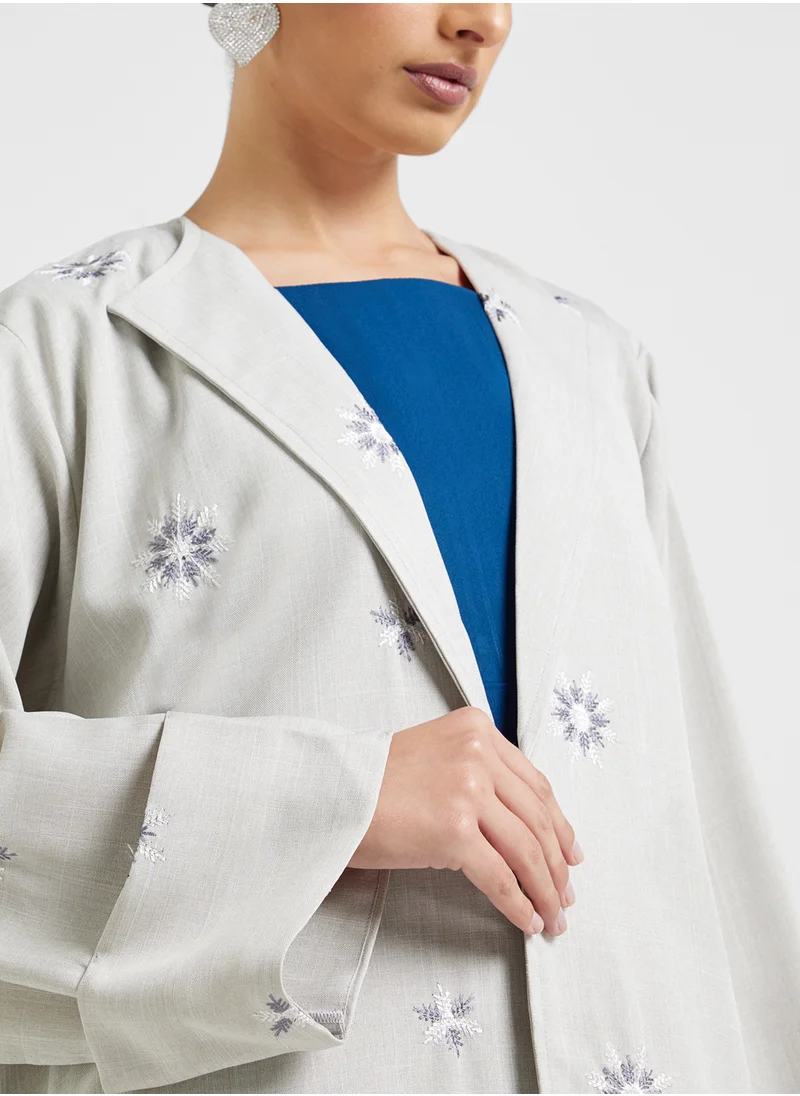 Khizana Embroidered Abaya With Sheila