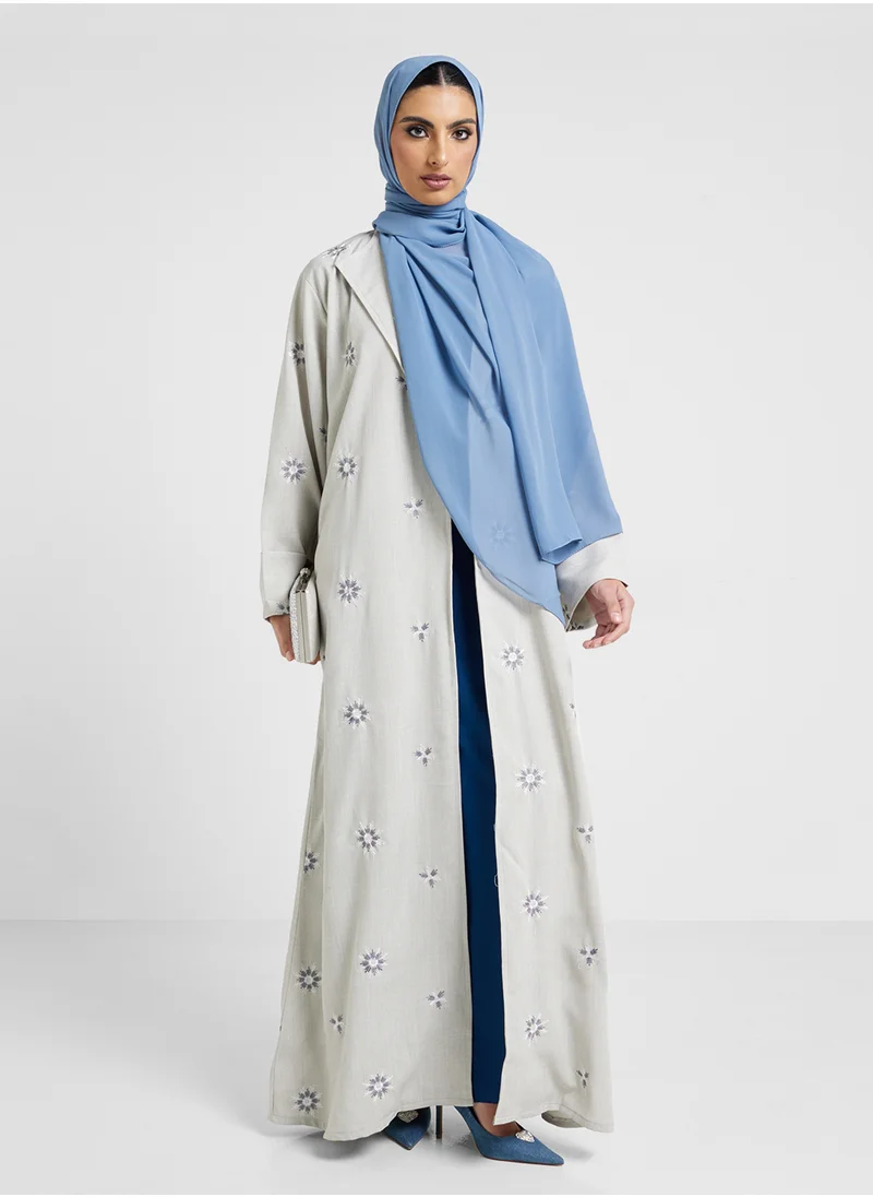 Khizana Embroidered Abaya With Sheila