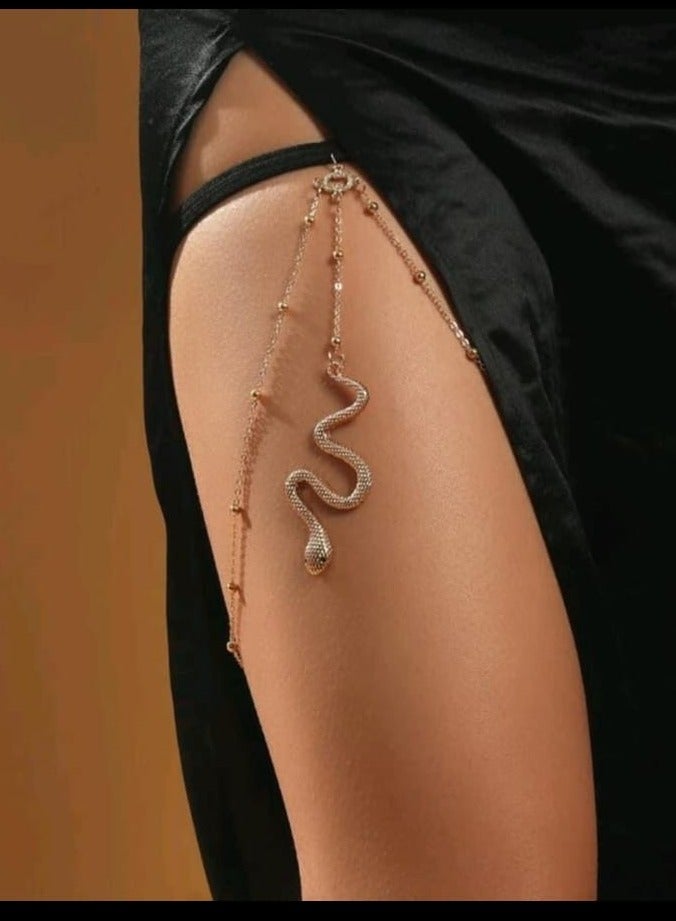EvancyStore Handmade  Snake Anklet Silver women's accessories 