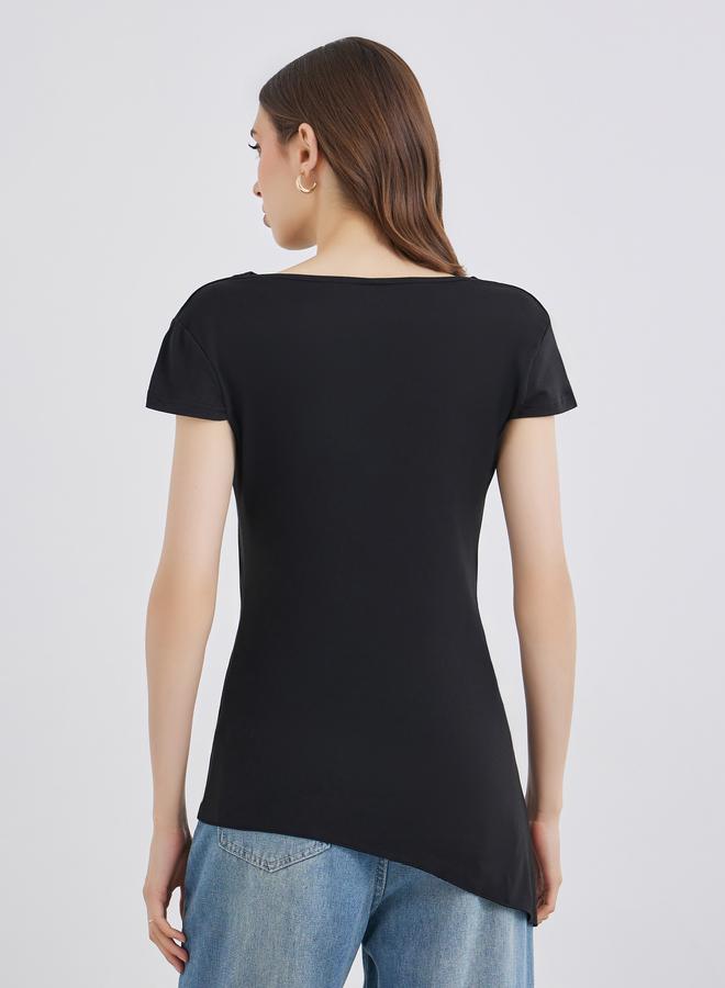 Take Two Black Cowl Neck Knit Top - Image 4