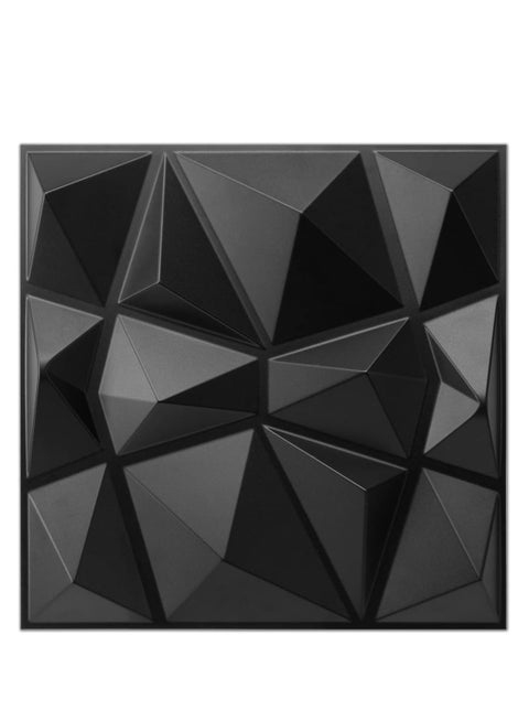 12 Pack 3D Wall Panels 3D Texture PVC Wallpaper Diamond Design Decorative Wall Cover Length 50cm width 50cm